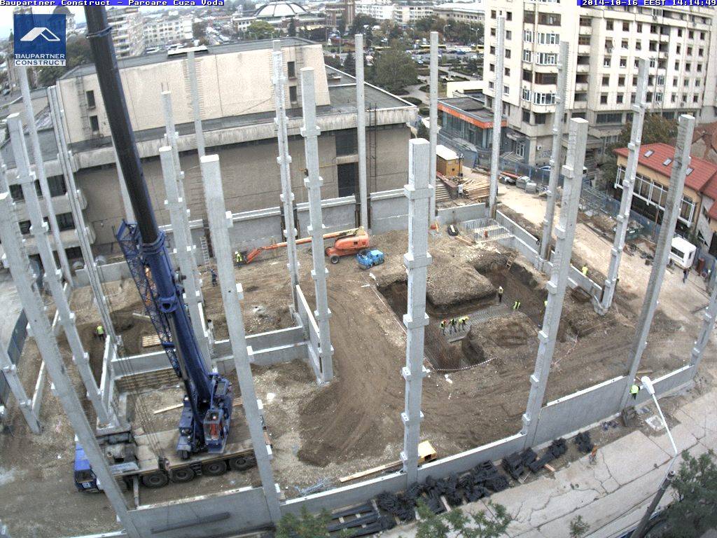 Urmăreşte în timp real lucrările la parcarea supraterană de pe strada Cuza Vodă Urmăreşte în timp real lucrările la parcarea supraterană de pe strada Cuza Vodă