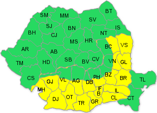Cod galben de caniculă în Prahova. Urmează grindină, vijelie şi averse de ploaie Cod galben de caniculă în Prahova. Urmează grindină, vijelie şi averse de ploaie