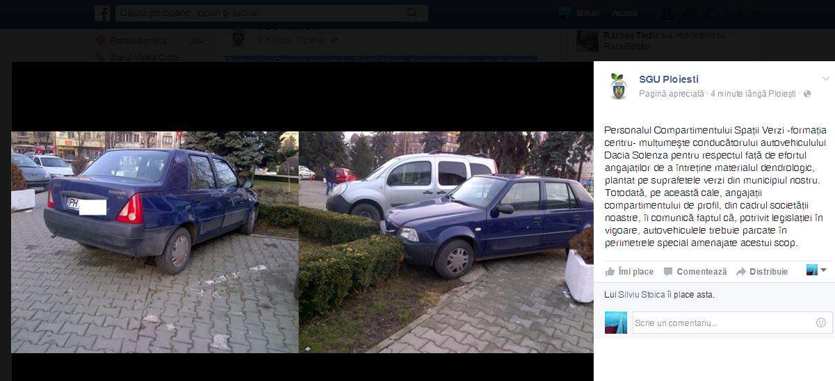 Hal de parcare în centrul Ploieştiului. SGU l-a făcut vedetă Hal de parcare în centrul Ploieştiului. SGU l-a făcut vedetă