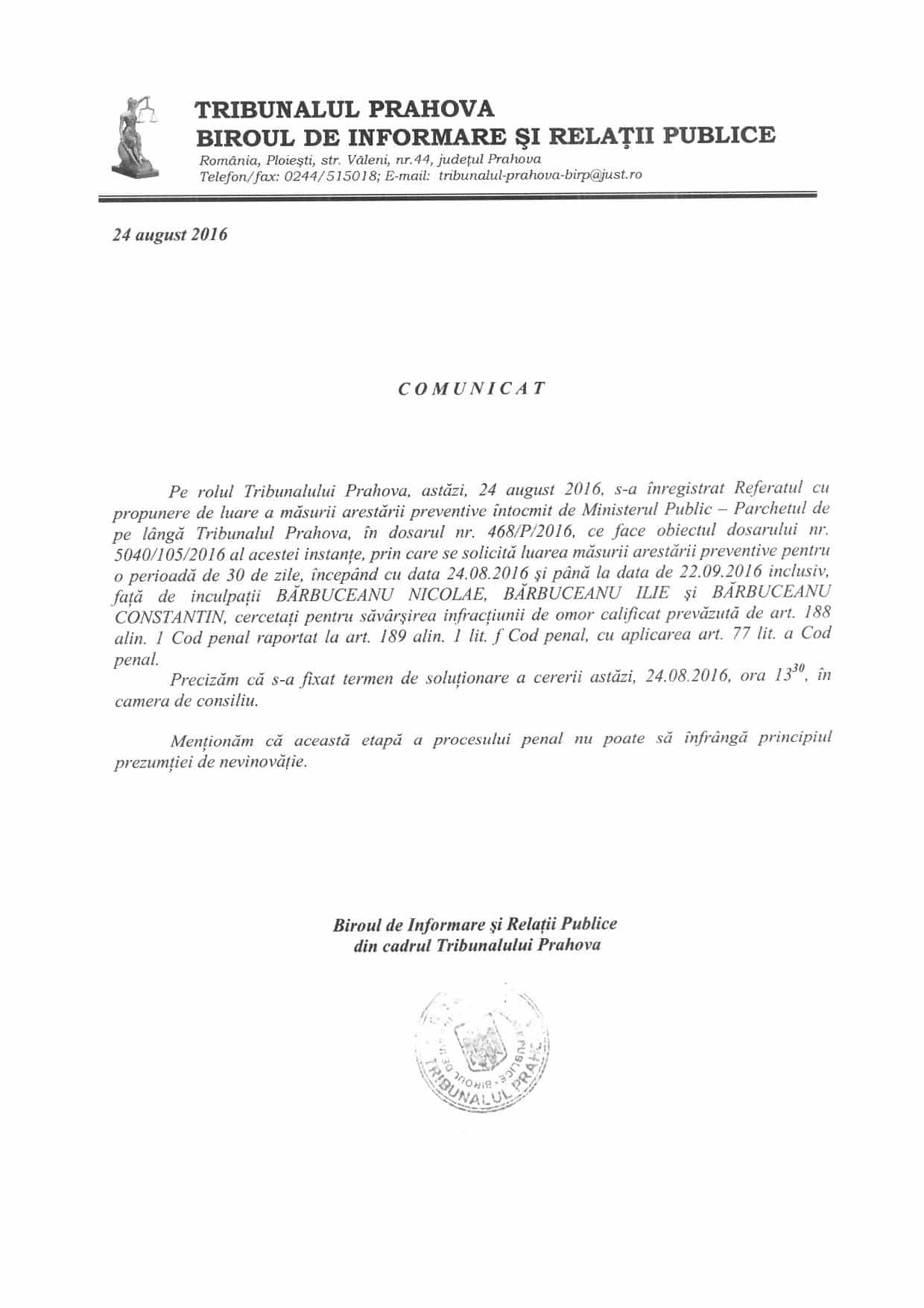 Ciobanii acuzaţi că au ucis un tată şi pe fiul său şi le-au abandonat cadavrele într-o râpă din Starchiojd, în faţa instanţei Ciobanii acuzaţi că au ucis un tată şi pe fiul său şi le-au abandonat cadavrele într-o râpă din Starchiojd, în faţa instanţei