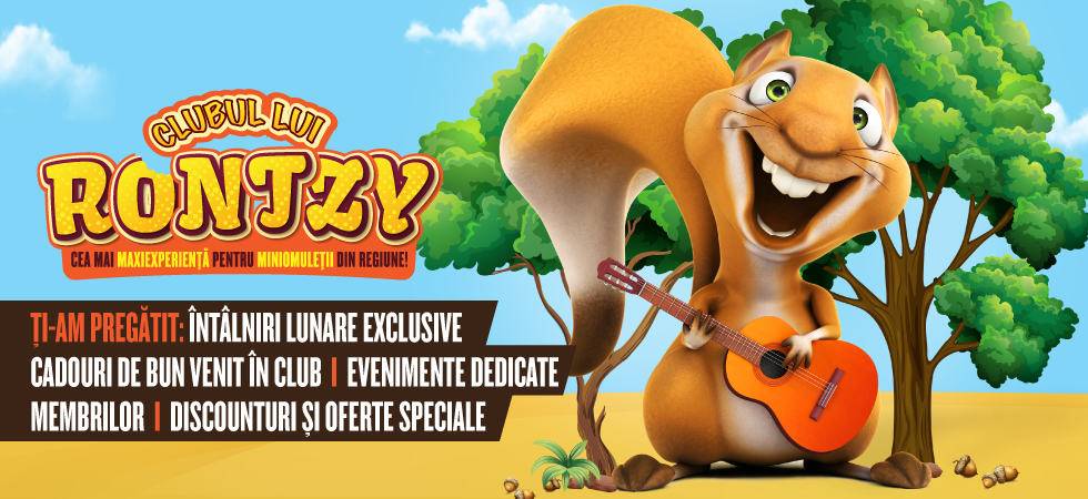 La Ploiești Shopping City, cei mici sunt invitați la cea mai mare petrecere de lansare: inaugurarea Clubului lui Rontzy La Ploiești Shopping City, cei mici sunt invitați la cea mai mare petrecere de lansare: inaugurarea Clubului lui Rontzy