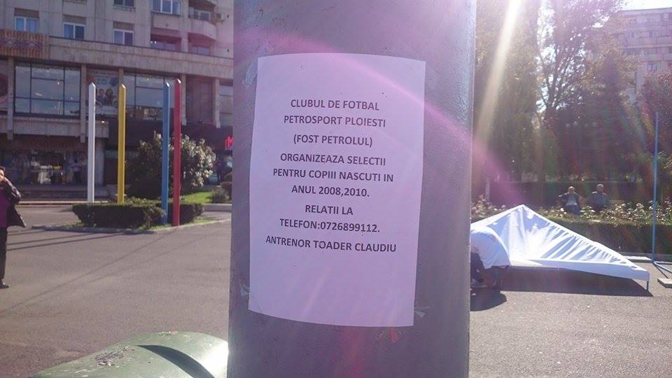 Petrosport este fostul Petrolul?!? Un anunț din centrul Ploieștiului creează confuzie în rândul simpatizanților “găzarilor” Petrosport este fostul Petrolul?!? Un anunț din centrul Ploieștiului creează confuzie în rândul simpatizanților “găzarilor”