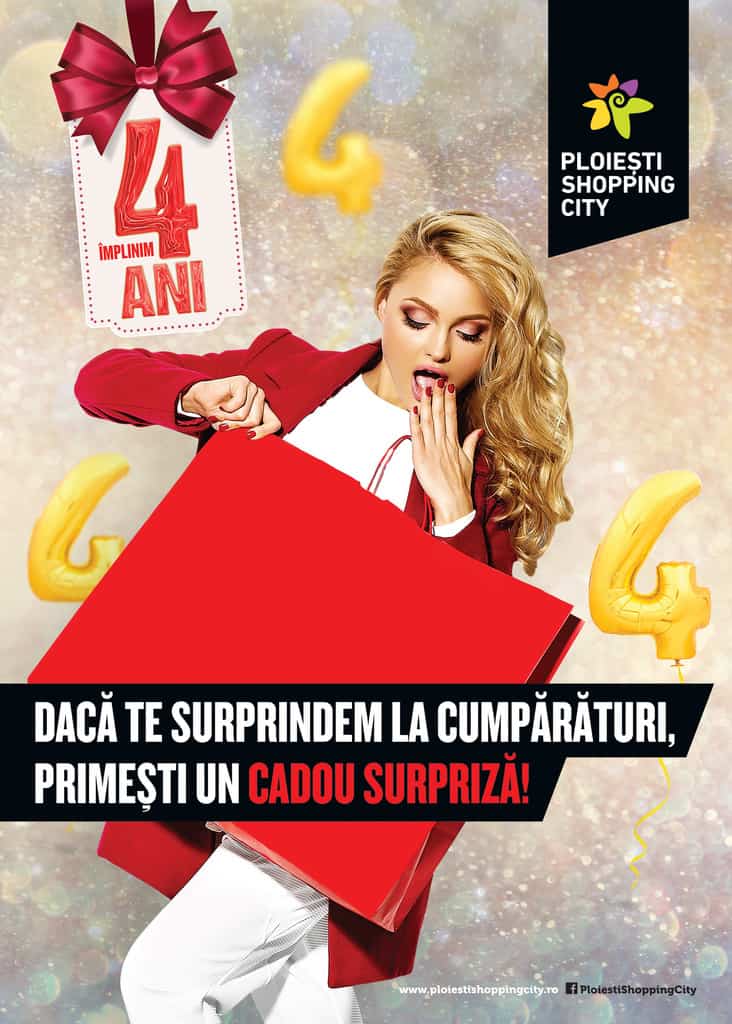 Ploieşti Shopping City împlineşte 4 ani. Surprize pentru vizitatori