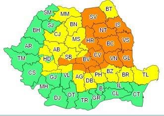 Cât mai ţine vremea rea. Avertizare meteo