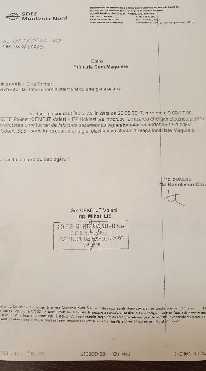 adresa curent magurele