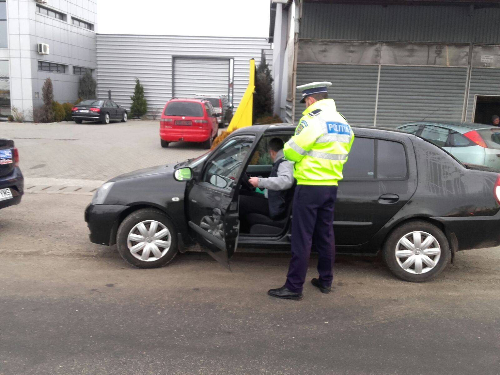 Control al poliţiei la Teişani