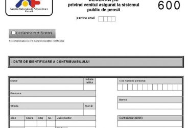Termenul de depunere a formularului 600 – amânat