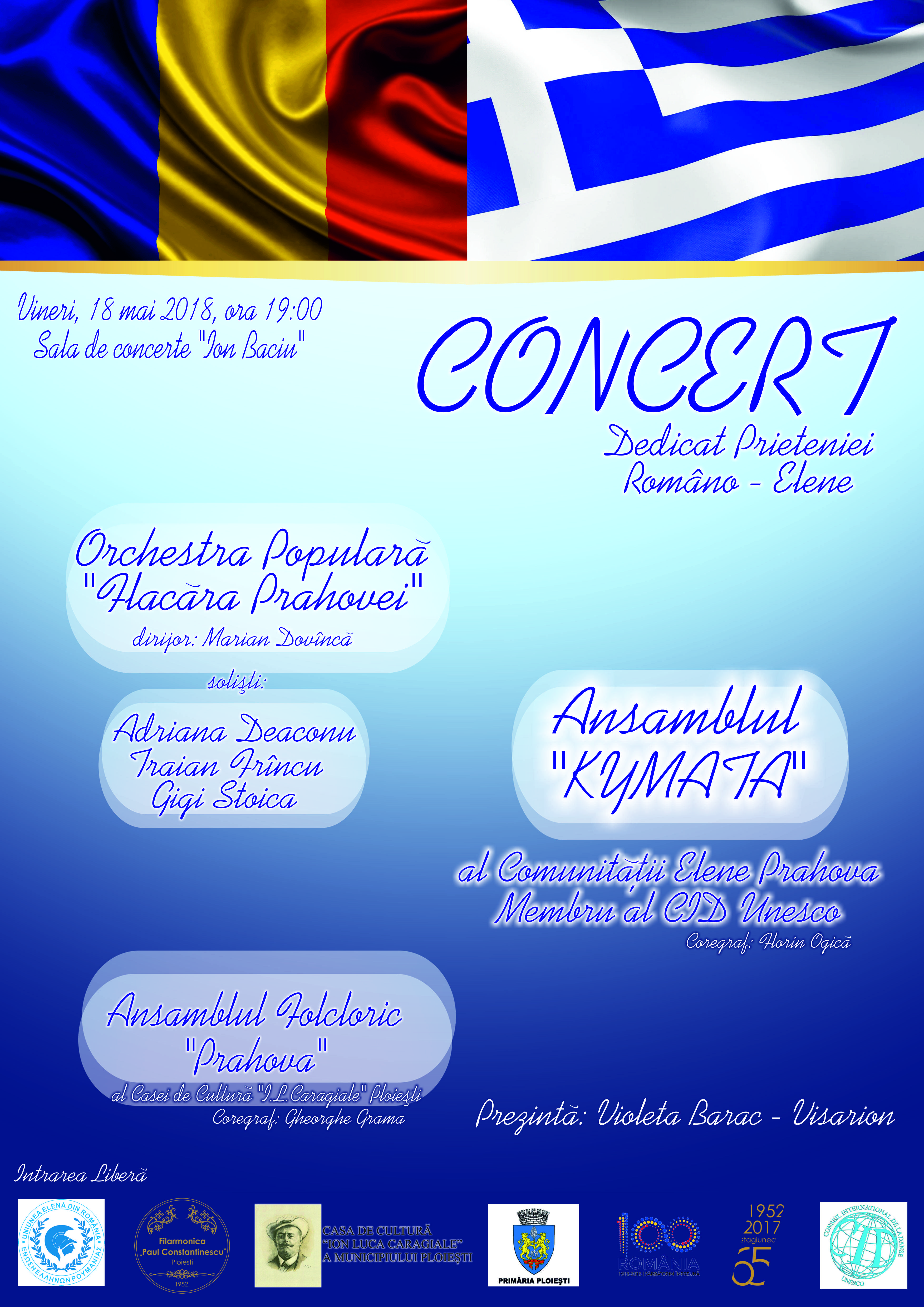 Concert Extraordinar dedicat Prieteniei Româno-Elene