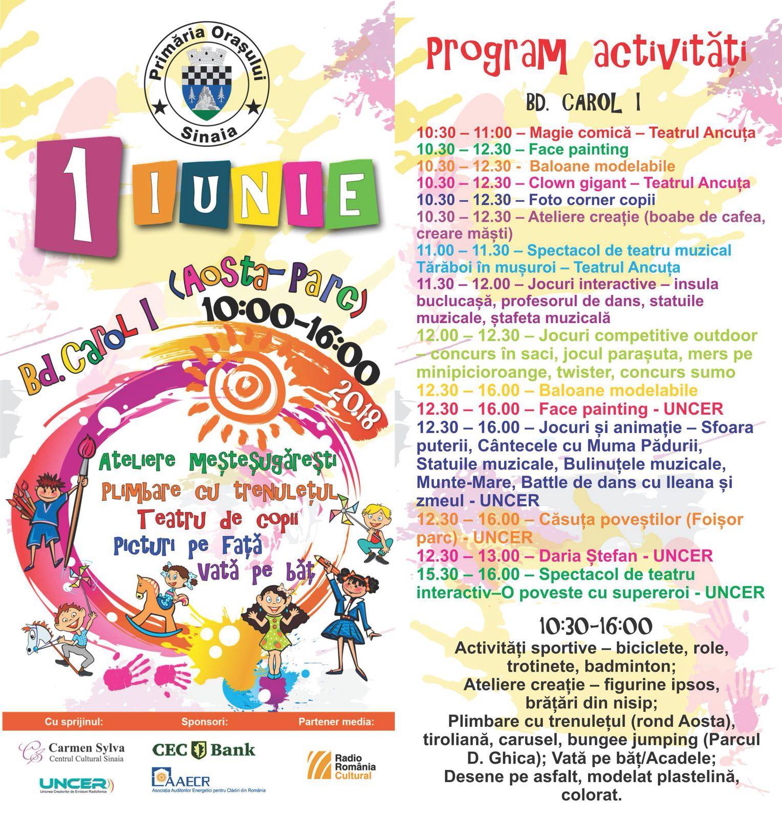 Ziua Copilului, pe stradă, la Sinaia Ziua Copilului, pe stradă, la Sinaia