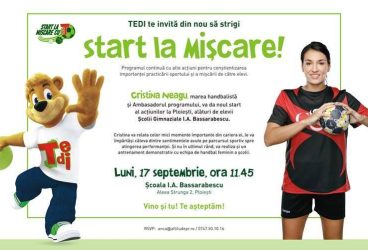 Handbalista Cristina Neagu vine astăzi la o şcoală din Ploieşti