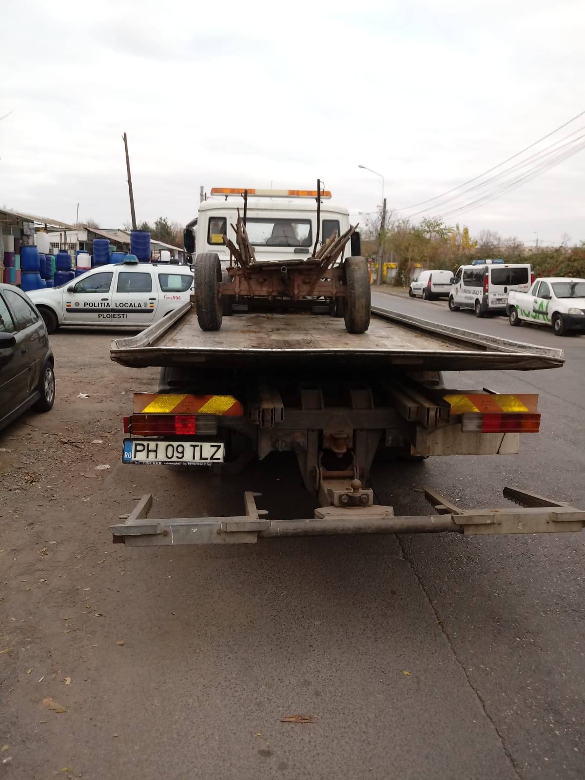 Căruţe confiscate în Ploieşti Căruţe confiscate în Ploieşti