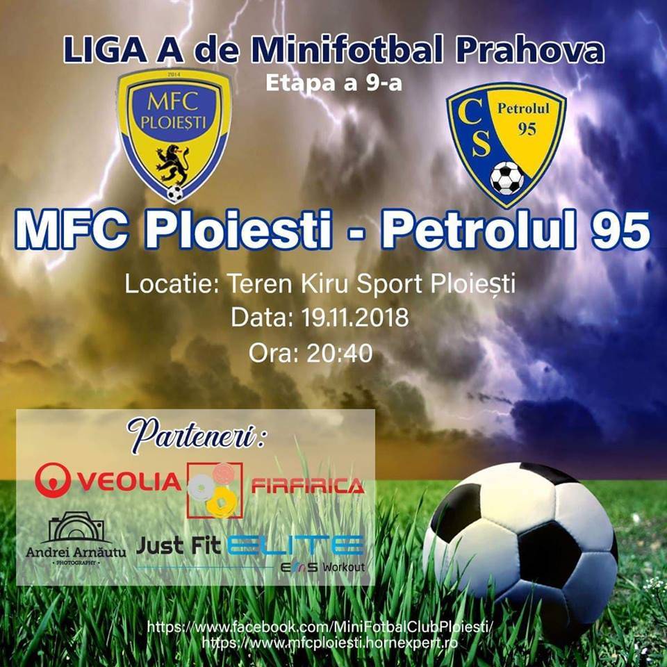 MFC Ploiești, ultimul meci din 2018 contra echipei patronului bazei sportive care găzduiește campionatul LMF Prahova MFC Ploiești, ultimul meci din 2018 contra echipei patronului bazei sportive care găzduiește campionatul LMF Prahova