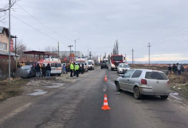 Accident grav la Ciorani, cu un copil mic în stare gravă