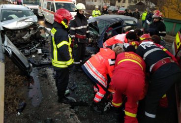 Accident urât pe DN1, la Comarnic (imagini)
