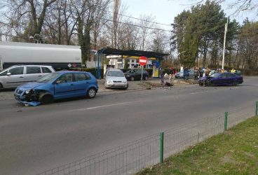 Accident rutier urât la ieșirea din benzinăria Cina
