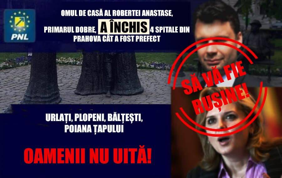 PSD le aminteşte lui Anastase şi Dobre cum au închis spitale din judeţ PSD le aminteşte lui Anastase şi Dobre cum au închis spitale din judeţ