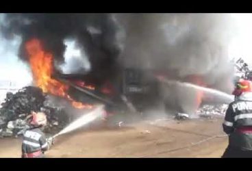 Incendiu la un tocător de metale