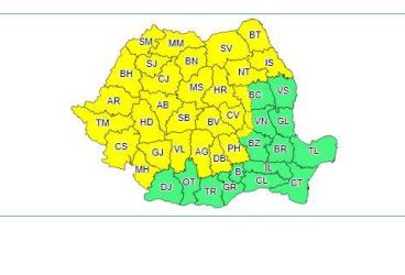 Cod galben de furtună pentru întreg judeţul Prahova