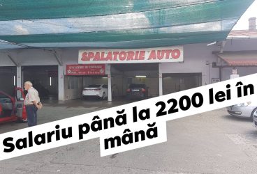 (P) Spălătorie auto din Ploieşti angajează cu 1800-2200 lei net!