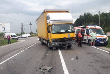 Accident rutier grav, la Parcul Industrial