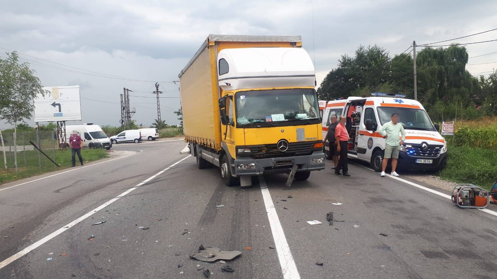 Accident rutier grav, la Parcul Industrial Accident rutier grav, la Parcul Industrial
