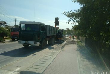 Lucrări susţinute pentru extinderea canalizării comunei Păuleşti, în satul Găgeni