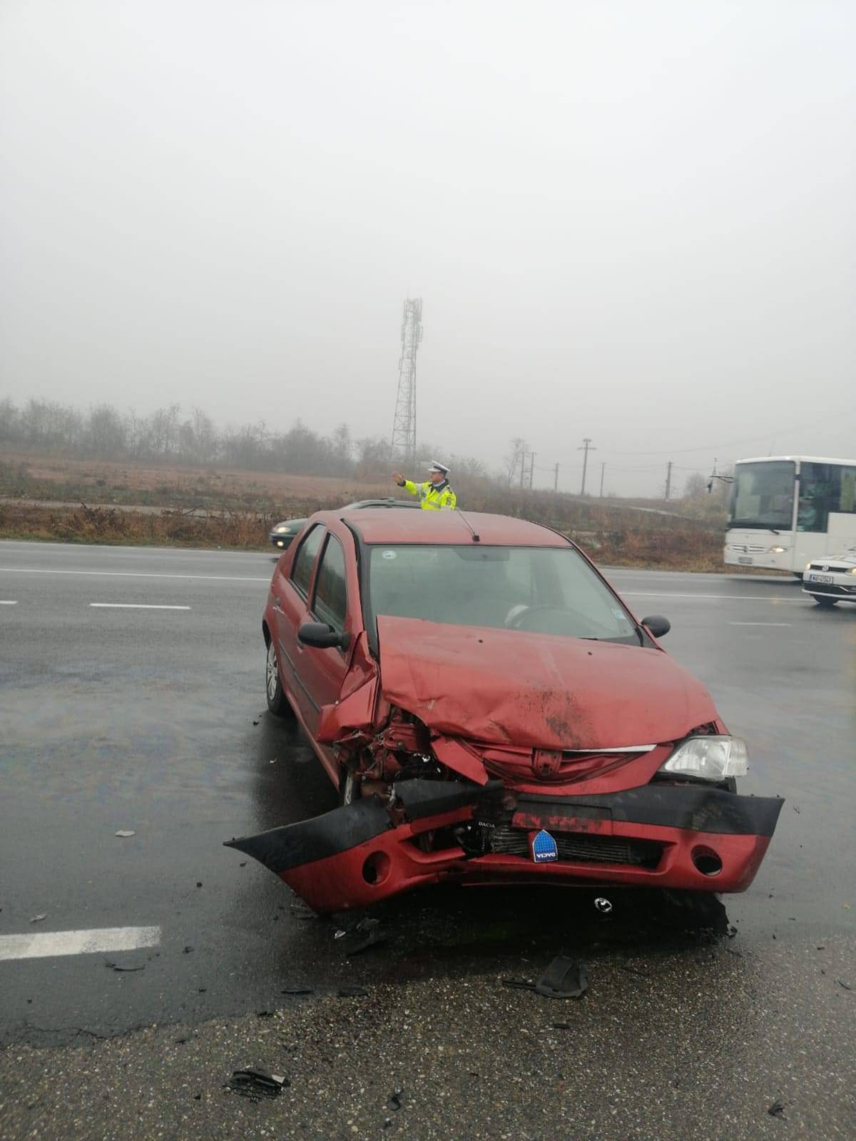 Nou accident produs de un TIR pe DN1 Nou accident produs de un TIR pe DN1