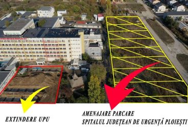 Parcare pentru pacienţi şi vizitatori la Spitalul Judeţean de Urgenţă Ploieşti