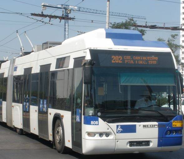 Bătaie în troleibuz