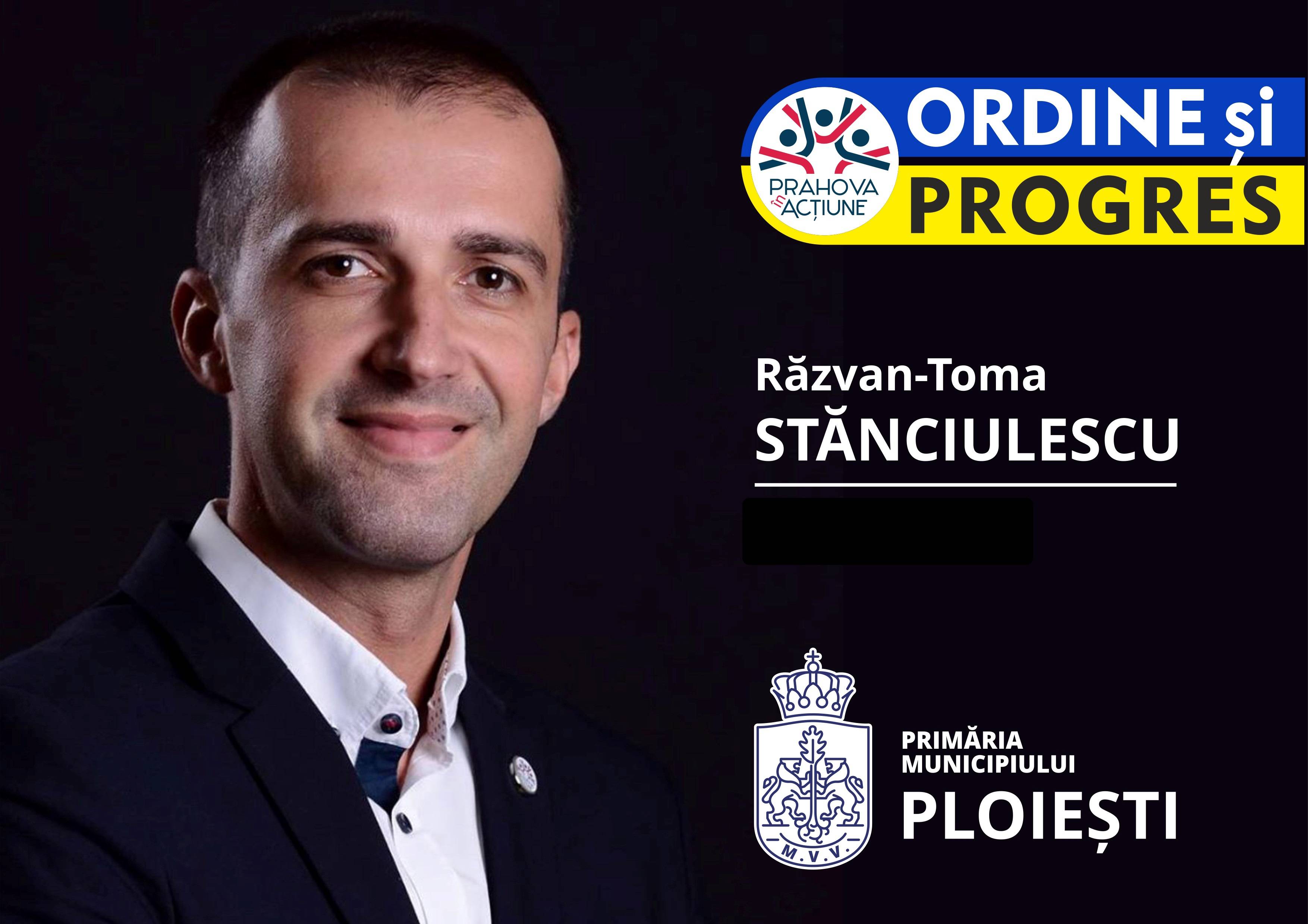 Partidul “Prahova în Acţiune” anunţă candidatul la Primăria Ploieşti: Răzvan-Toma Stănciulescu