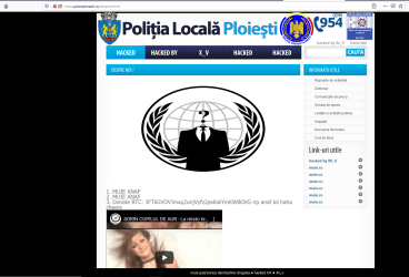 Site-ul Poliţiei Locale Ploieşti şi încărcat cu mesaje obscene (+18 ani)