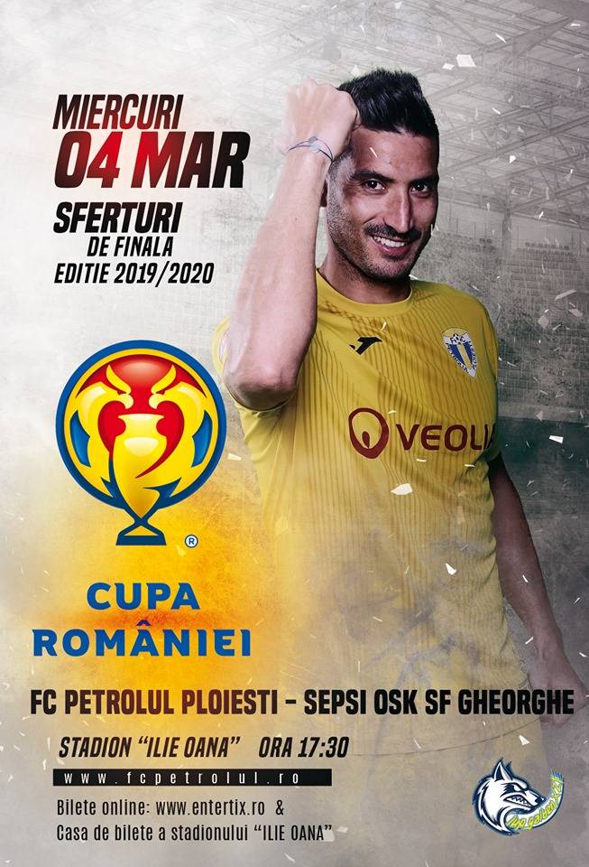 Petrolul, la un pas de performanța din 2013 și 2014. Din fostă gazdă pe “Ilie Oană”, Sepsi va fi miercuri oaspete a „lupilor”, la Ploiești, în sferturile de finală ale Cupei României Petrolul, la un pas de performanța din 2013 și 2014. Din fostă gazdă pe “Ilie Oană”, Sepsi va fi miercuri oaspete a „lupilor”, la Ploiești, în sferturile de finală ale Cupei României