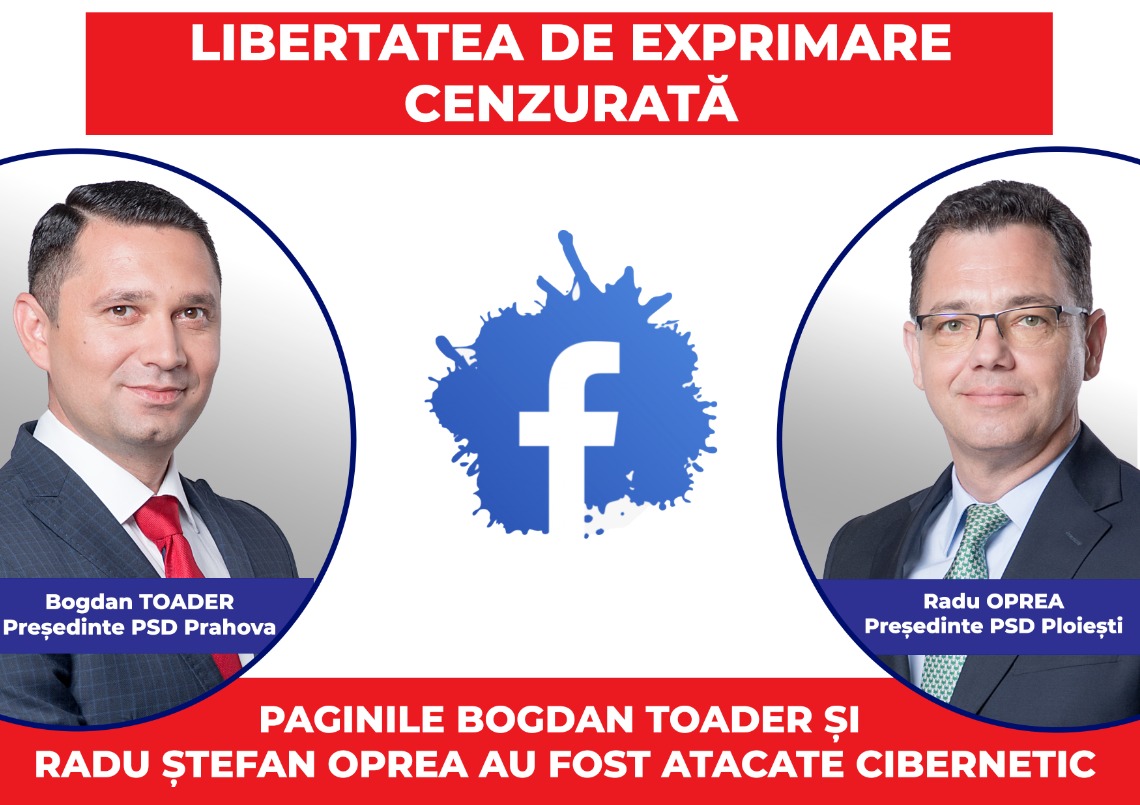 Reapare CENZURA? Bogdan Toader și Radu Ștefan Oprea, atacați cibernetic! Reapare CENZURA? Bogdan Toader și Radu Ștefan Oprea, atacați cibernetic!