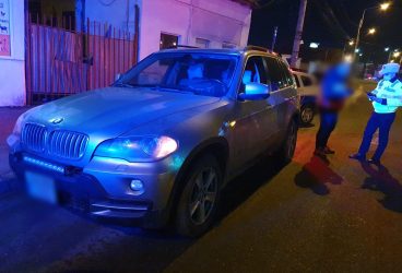 BMW furat, depistat și blocat în trafic la Ploiești