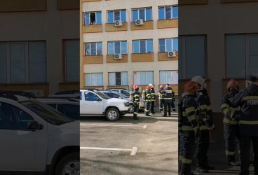 Exercițiu ISU în caz de incendiu la Spitalul Județean