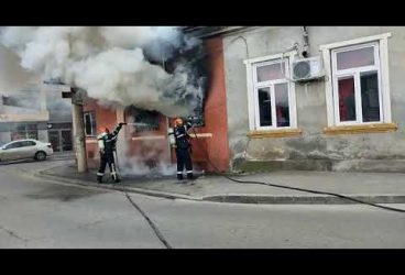 Incendiu în zona Republicii, din Ploiești