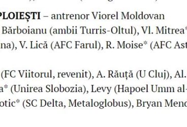 O precizare privind transferul fostului petrolist Manuel Botic la Metaloglobus. Eroare la apartenența lui Alexandru Dumitru? Ploieștenii au “scăpat” și de argentinianul Bryan Mendoza, dar a rămas în stand-by belgianul Joeri Poelmans!
