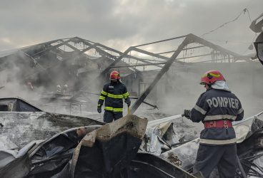 Un cort de eveniment s-a făcut scrum, la Strejnic