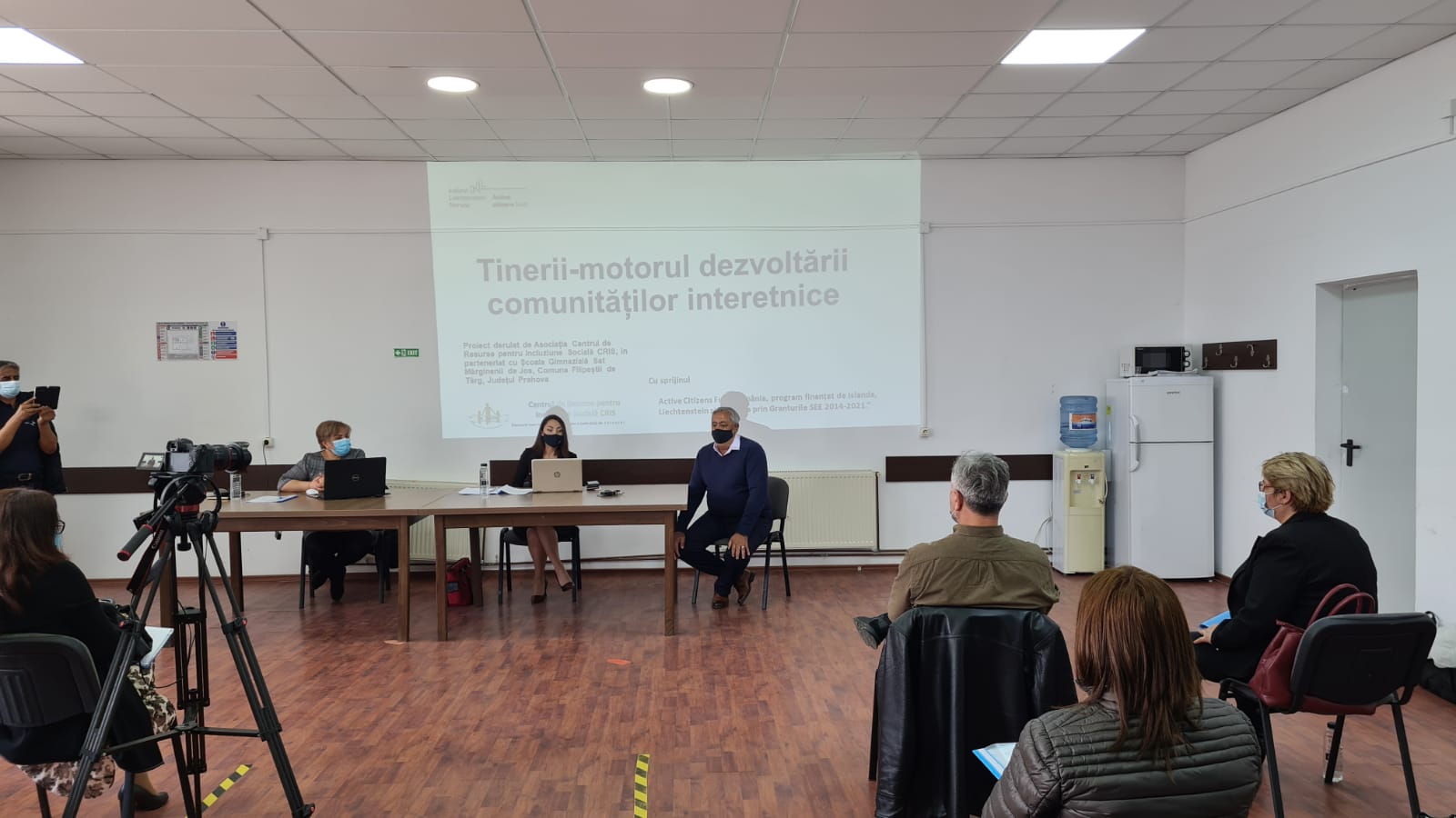 Conferința de presă pentru deschiderea proiectului european pentru formarea de tineri antreprenori și activiști civici în comunitățile interetnice din estul județului