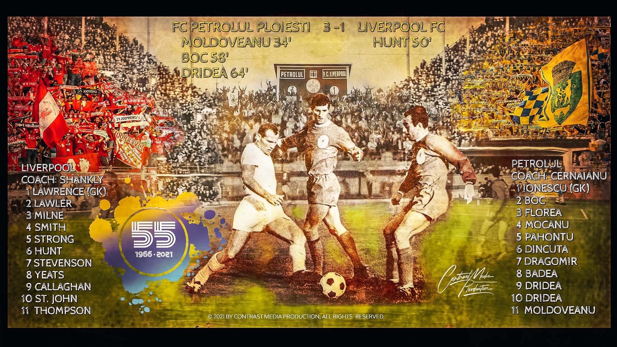 Din fiecare dintre cele trei meciuri cu Liverpool FC, din “Cupa Campionilor Europeni”, câte trei dintre fotbaliștii ploieșteni mai sunt în viață! Restul s-a dus, mai demult sau mai de curând, la Dumnezeu și “privește”, de Sus, unde a ajuns actuala echipă a Petrolului!