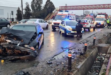 Imagini de la accidentul mortal de la Potigrafu, în a doua zi de Crăciun