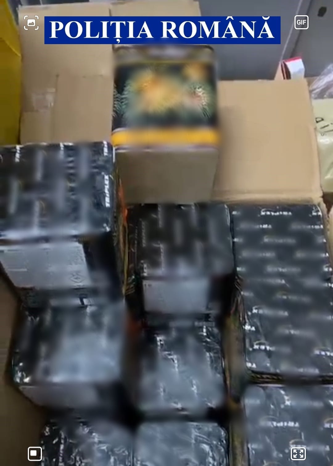 Peste jumătate de tonă de articole pirotehnice confiscate de polițiștii prahoveni