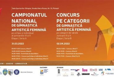 Campionatului Național de Gimnastică Artistică Feminină, la Ploiești (31 martie – 2 aprilie)