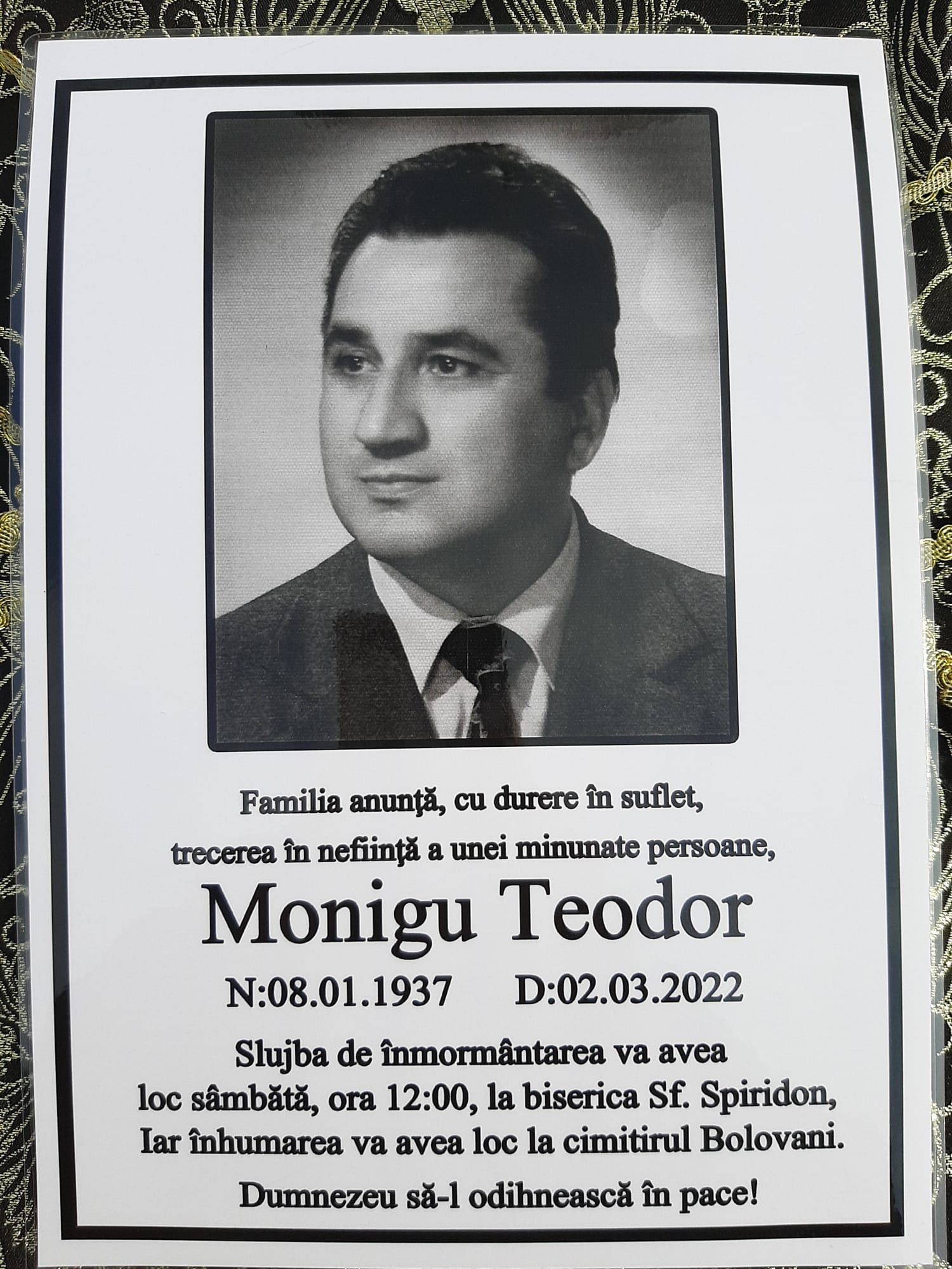 Un fost director al Liceului ”IL Caragiale” Ploiești a trecut în neființă Un fost director al Liceului ”IL Caragiale” Ploiești a trecut în neființă