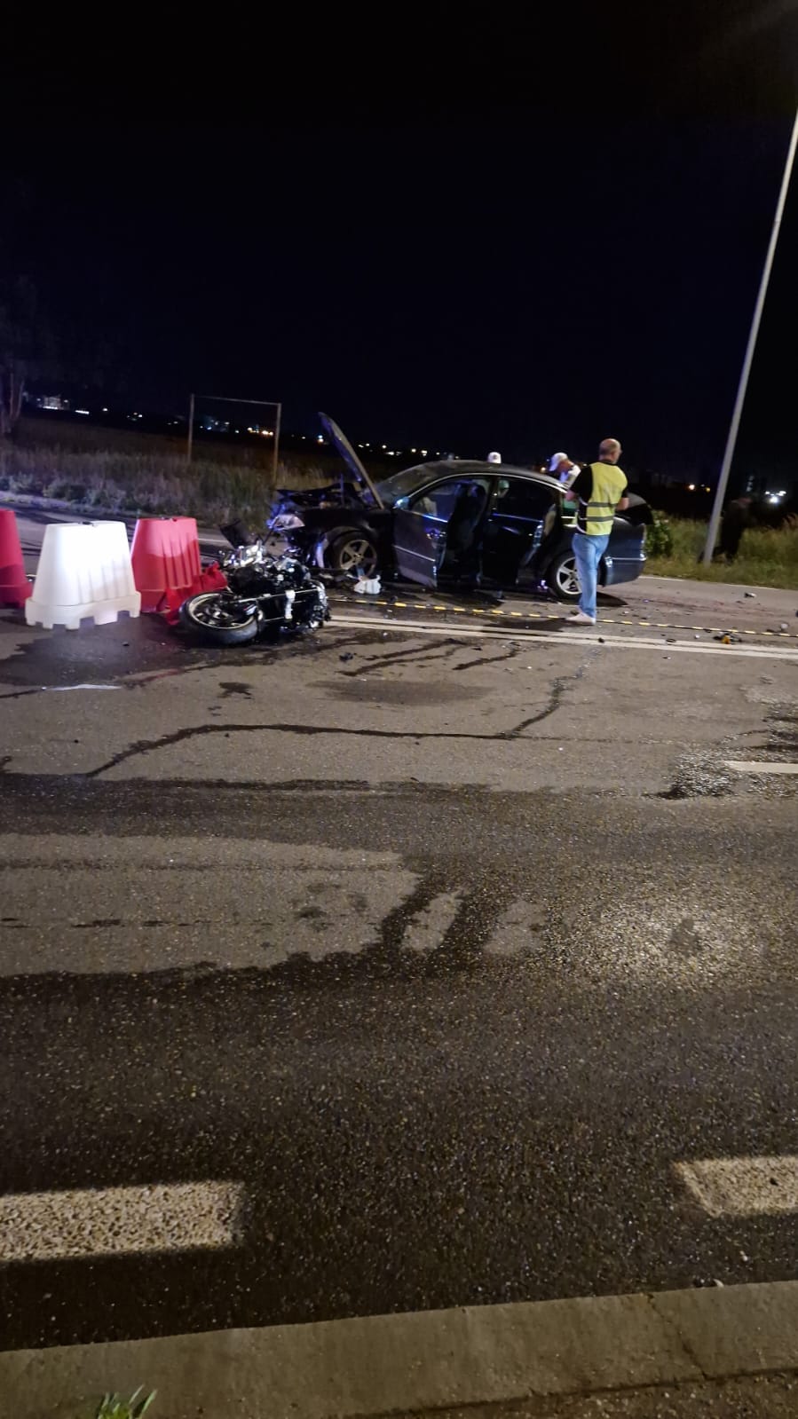 Imagini de la accidentul mortal de motocicletă din zona Spitalului Județean Ploiești
