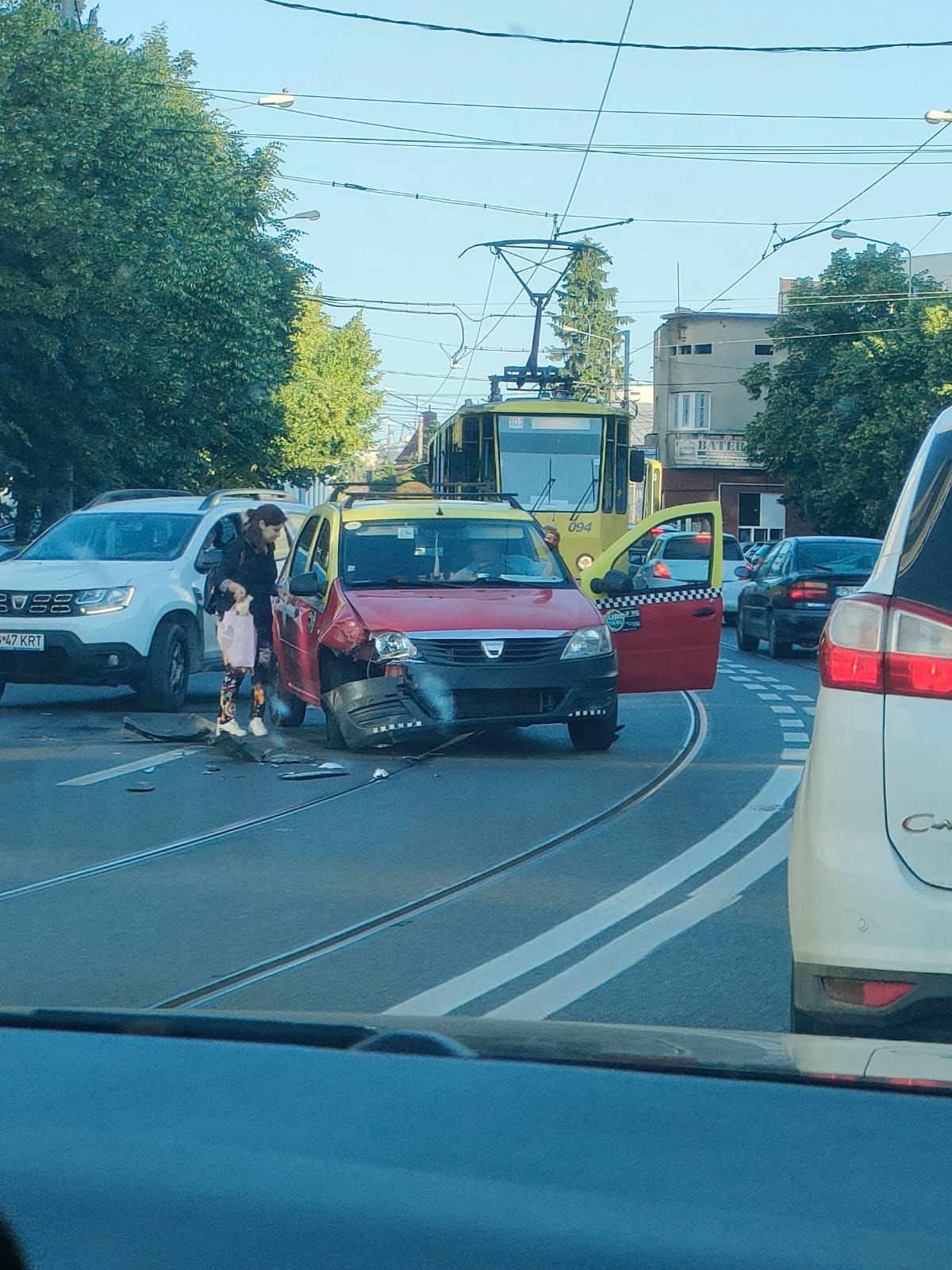 Accident urât pe linia de tramvai din Ploiești