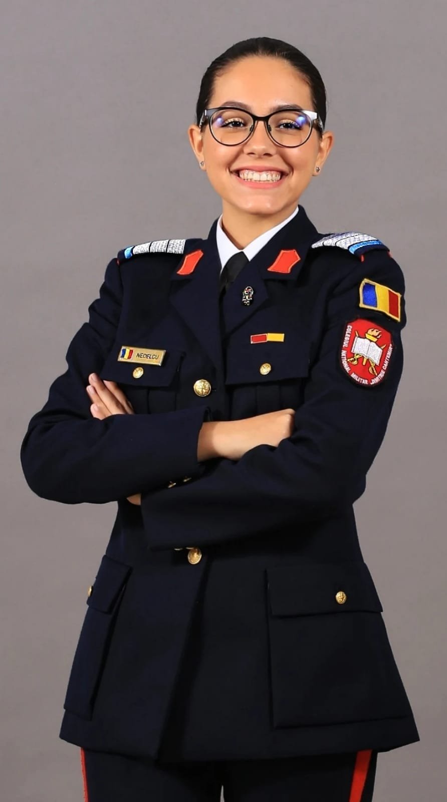 10 la bacalaureat pentru Eva-Antonia Nedelcu, șefa de promoție a Colegiului Naţional Militar “Dimitrie Cantemir” Breaza