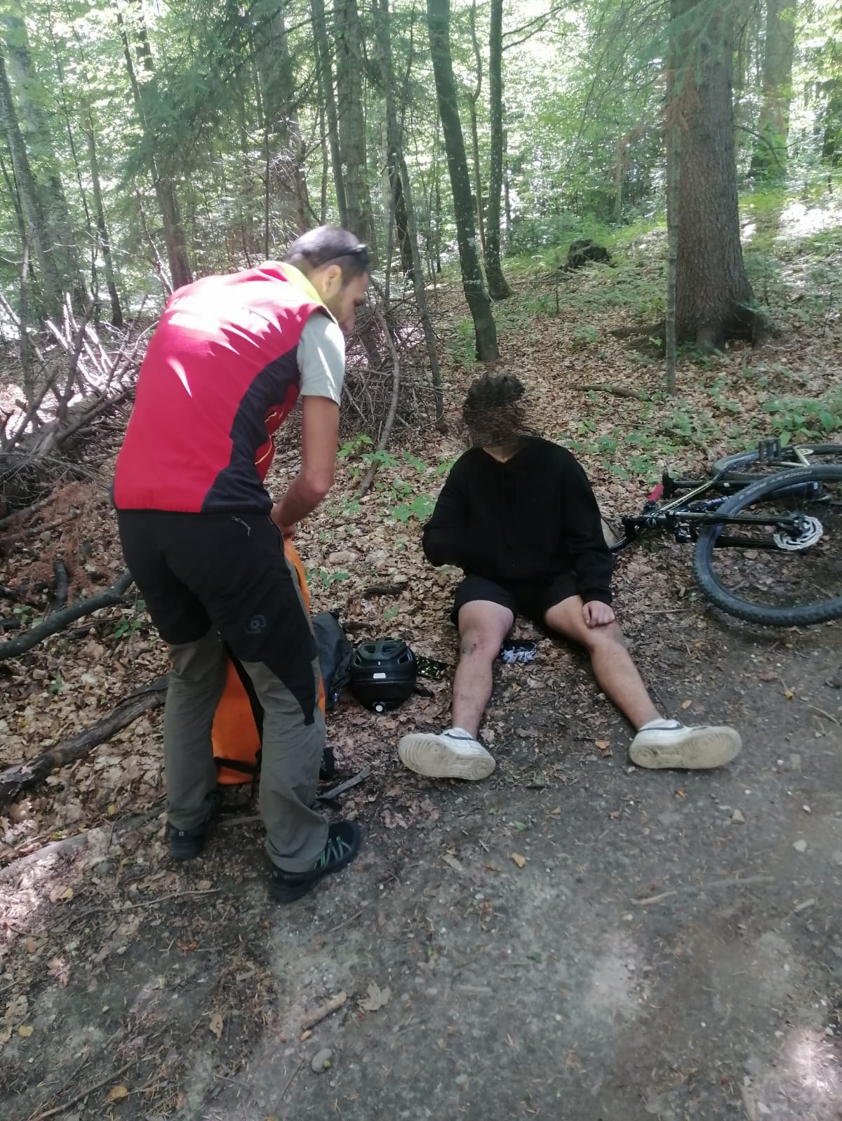 Accident pe un traseu de mountain-bike din Sinaia