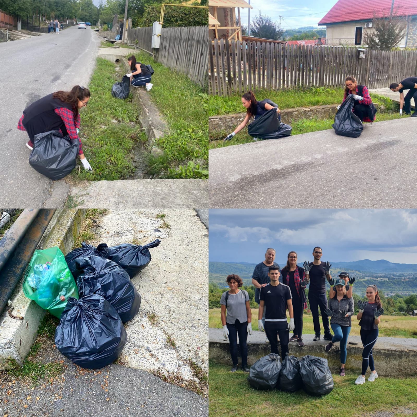 Poliţiştii prahoveni au curăţat o comună de Ziua Naţională a Curăţeniei