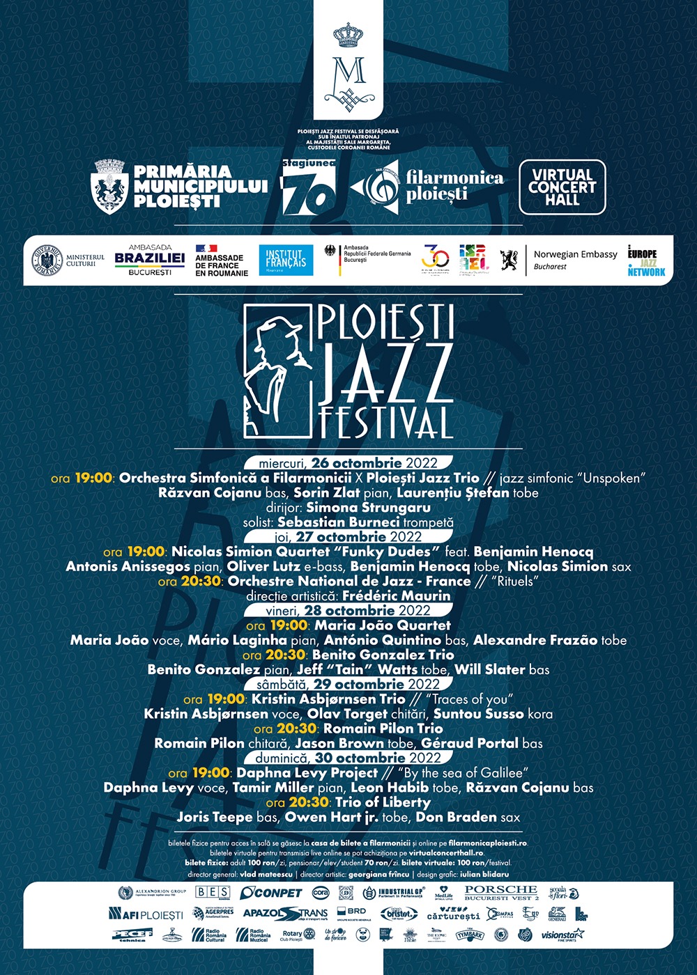 PLOIEȘTI JAZZ FESTIVAL 2022 – programul evenimentului